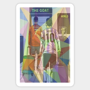 The Goat Shine Pop Art Sticker